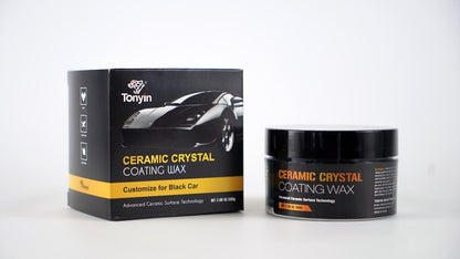 TONYIN CERAMIC CRYSTAL COATING BLACK WAX 200g/ AUTO PASTE WAX CARNAUBA NANO