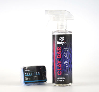 Tonyin Clay Bar Lubricant 473ml + Reinigungsknete 100g/Gleithilfe mit Knete Set