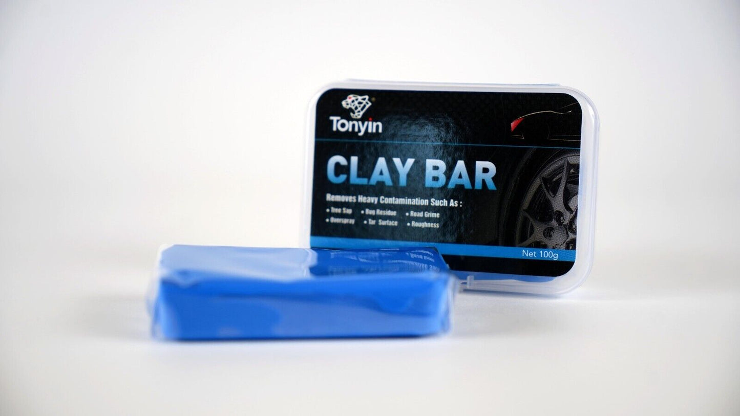 Tonyin Clay Bar 100g Blau/Lackreiniger Knete/Gleitmittel, Reinigungsknete Lack