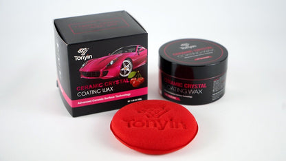 TONYIN CERAMIC CRYSTAL WAX CHERRY DUFT 200g + SCHWAMM /AUTO PASTE WAX CARNAUBA