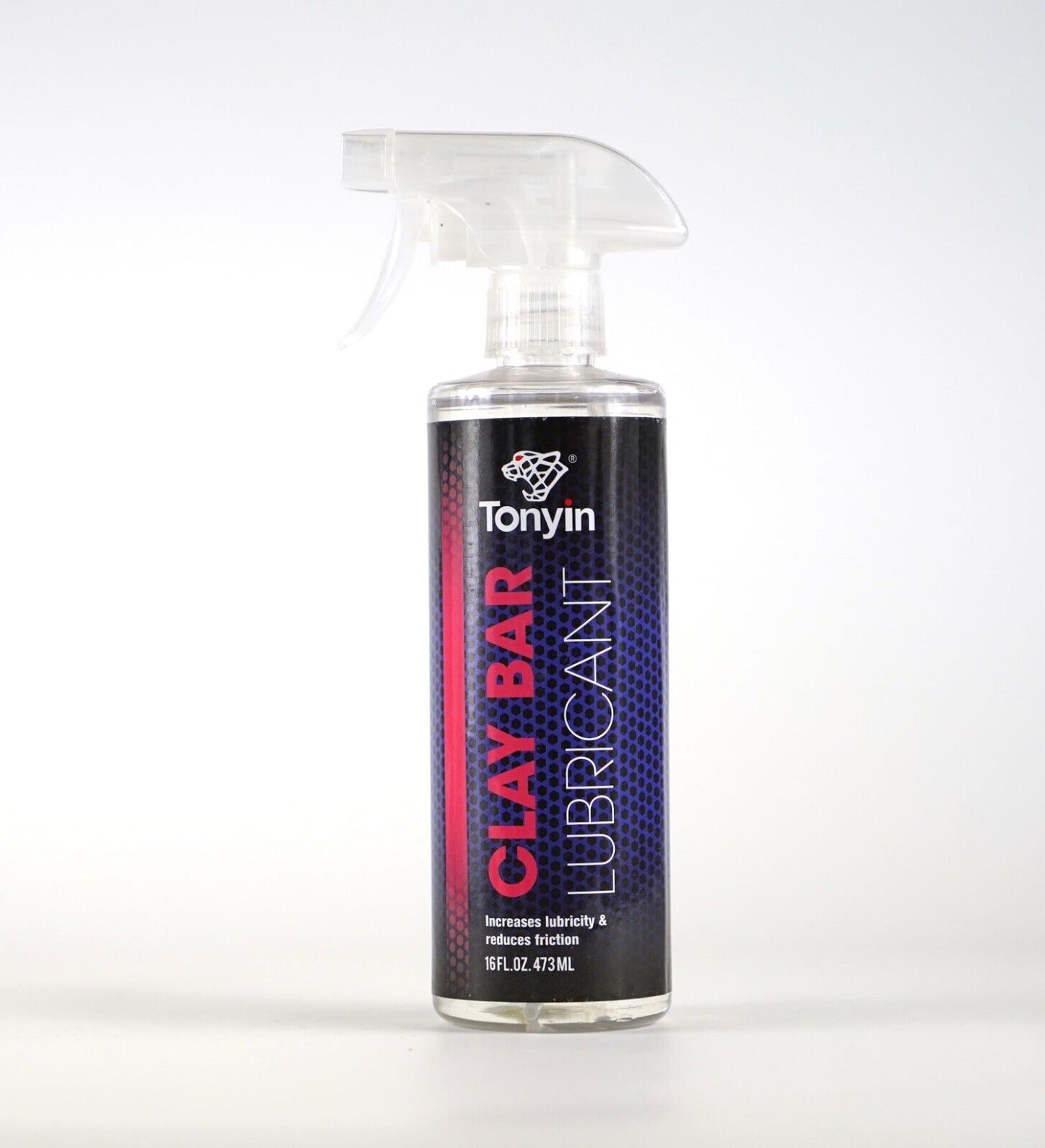 Tonyin Clay Bar Lubricant 473ml Gleithilfe + Reinigungsknete Schwamm Clay pad