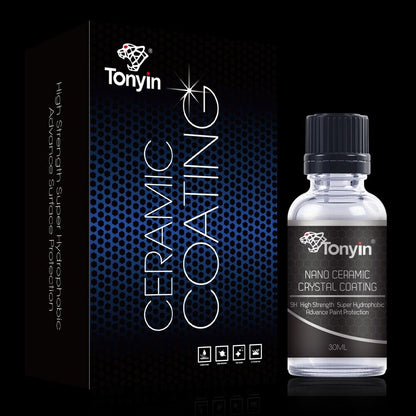 TONYIN Nano CeramicCoating Crystal 9H, Lackversiegelung Keramikversiegelung 30ml