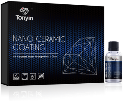 TONYIN Nano Ceramic Coating 9H Lackversiegelung Keramikversiegelung 30ml Set